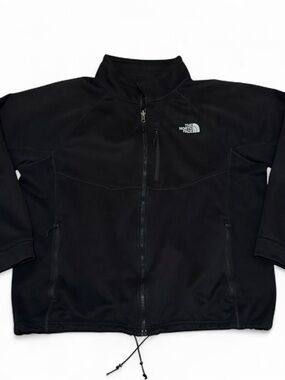 The north face black mens fleece zip up sweater